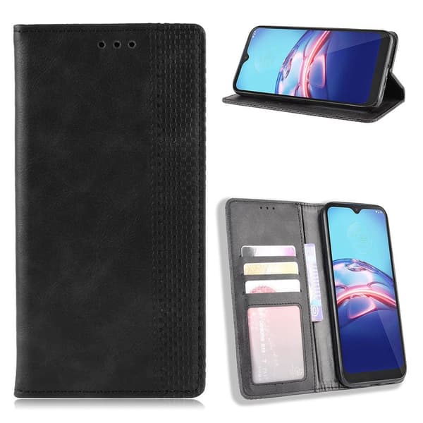 Bofink Vintage Motorola Moto E (2020) Etui - Sort Black