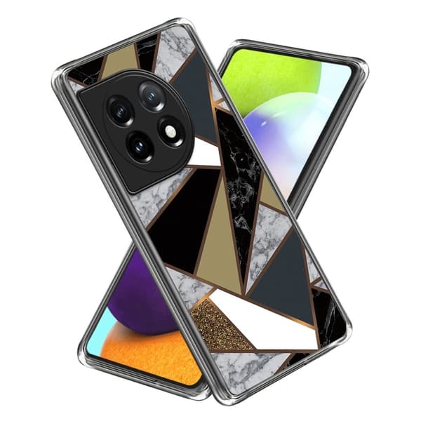 Marmordesign OnePlus Ace 3 / OnePlus 12R deksel - Style I Black