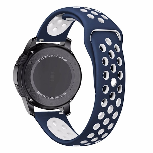 Universal two-tone design watch strap - Blue / White Blå