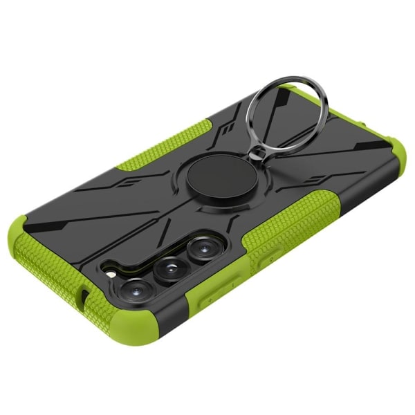 Kickstand-skydd med magnetisk platta för Samsung Galaxy S23 - Grön Grön