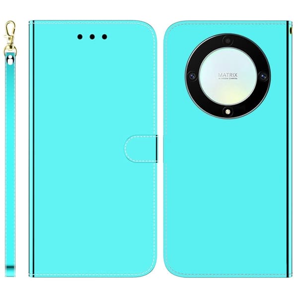 Mirror etui til Honor X40 / Honor X9a / Honor Magic5 Lite - Cyan Green