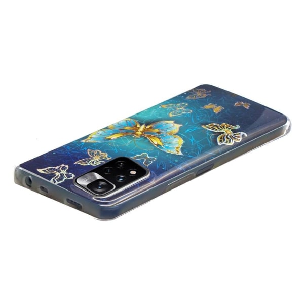Marble Xiaomi Redmi Note 11 Pro 5G / 11 Pro Plus 5g Etui - Sommerfugle Blue