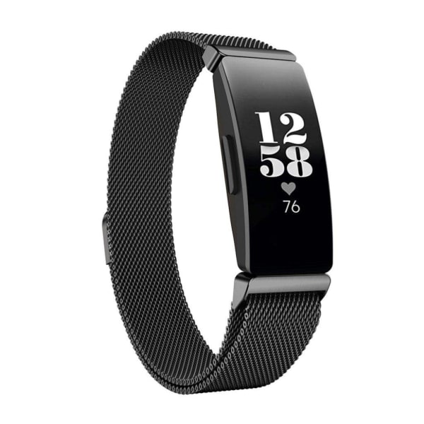 Fitbit Inspire / Inspire HR milanese rustfri urrem - Sort Black