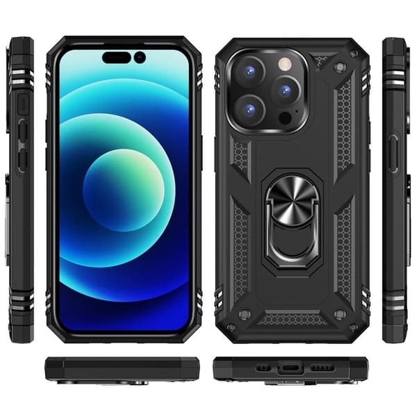 Bofink Combat iPhone 14 Pro Max Etui - Svart Black