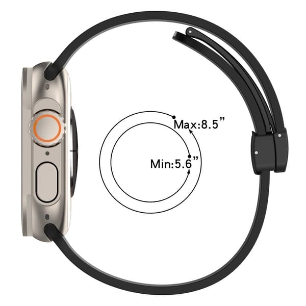 Apple Watch Series 8 (41 mm) tofarget silikonrem - Rosa / Hvit Gold