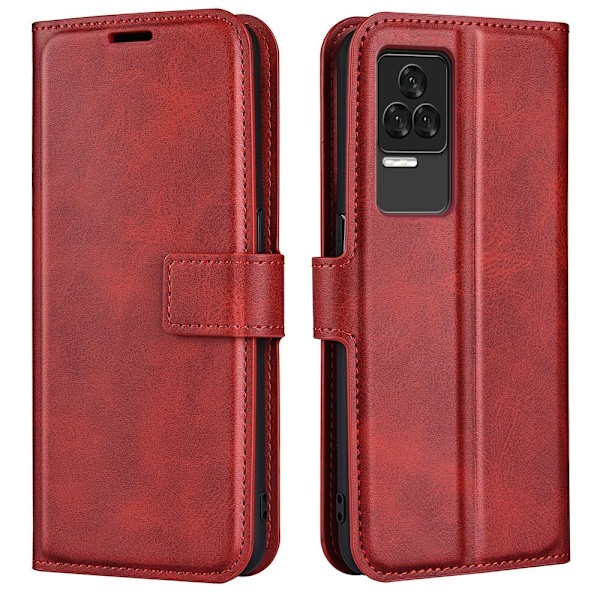 Xiaomi Redmi K50 / Xiaomi Redmi K50 Pro nahkainen lompakokkotelo - Punainen Red