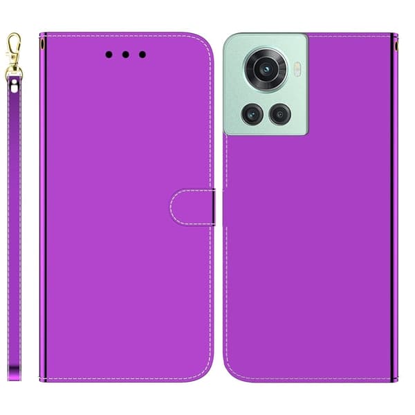 Mirror OnePlus 10R / OnePlus Ace flip-etui - Lilla Purple