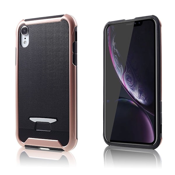 IPhone 9 mobilskal plast silikon kornig textur - Rosenguld multifärg