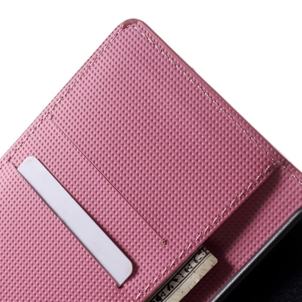 Moberg Huawei Ascend P8 Læder Etui Med Kortholder - Sommerfugl Og Cirkler Multicolor