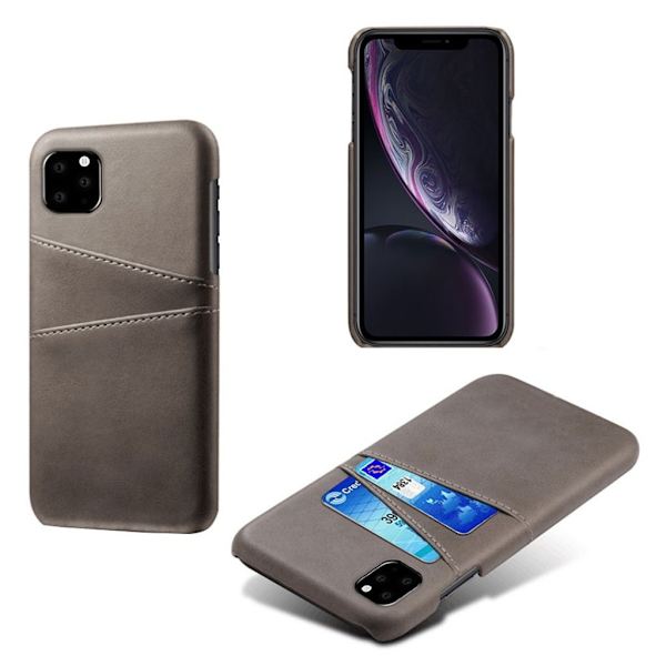 Dual Card iPhone 11 Pro deksel - Grå Silver grey