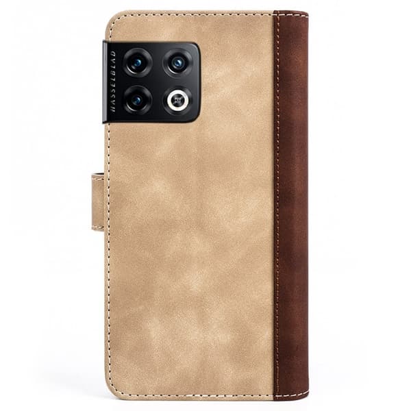 Tofarget lærdeksel for OnePlus 10 Pro - Gul Yellow