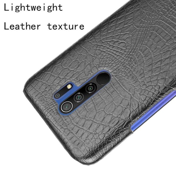 Croco case Xiaomi Redmi 9 - Sort Black