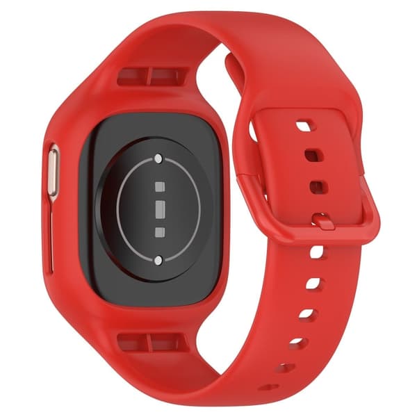 Honor Watch 4 silikoniranneke integroidulla suojuksella - Punainen Red