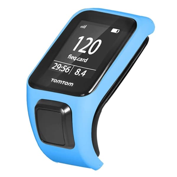 TomTom Runner 3 / Adventurer Watch Bumper Case Hard Bumpresistent Cover Frame - Himmelblå Blue
