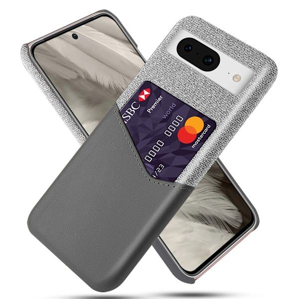 Bofink Google Pixel 8A korttikotelo - Harmaa Silver grey