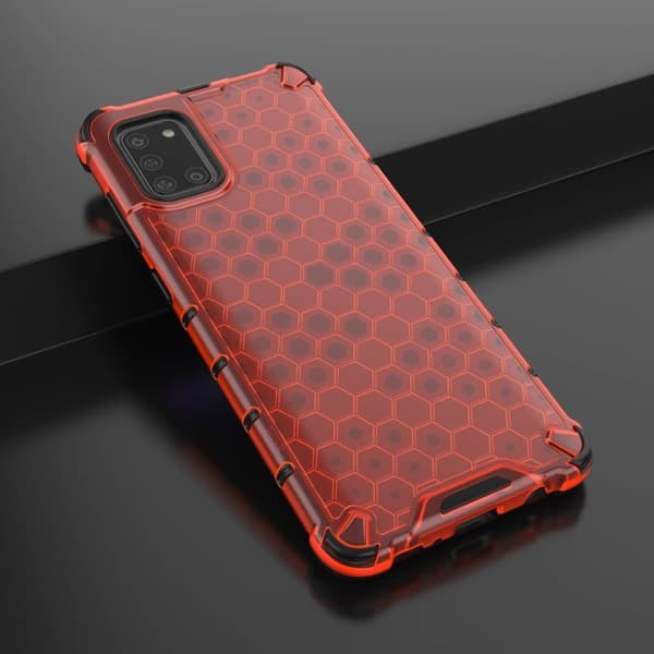 Bofink Honeycomb Samsung Galaxy A31 deksel - Rød Red