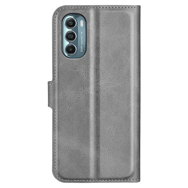 Motorola Moto G Stylus 5G (2022) nahkainen lompakokkotelo - Harmaa Silver grey