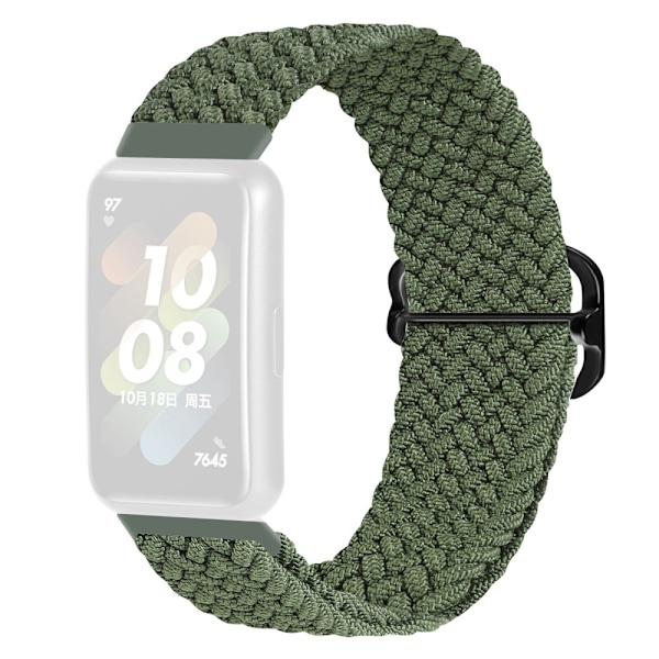 Huawei Band 7 klockarmband i vävd stil - Grön Grön