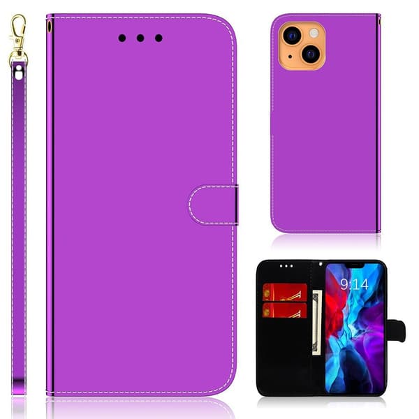 Mirror etui til iPhone 13 - Lilla Purple