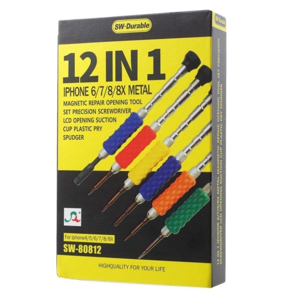 Expertmässigt 12-i-1 reparationskit verktyg Iphone multifärg