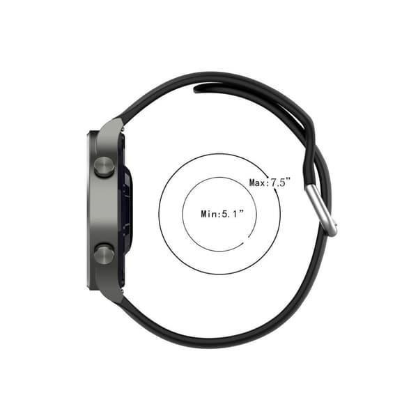 Universal comfortable silikone rem - sort Størrelse: S Black
