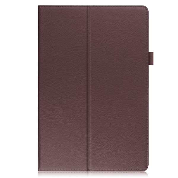 Foldbart etui med Lichi-tekstur til Samsung Galaxy Tab A8 10.5 (2021) - Brun Brown