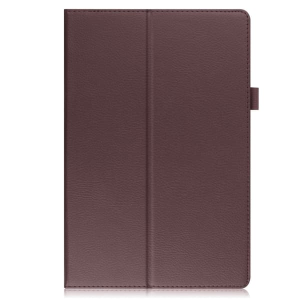 Vikbart fodral med Lichi-textur för Samsung Galaxy Tab A8 10.5 (2021) - Brun Brun