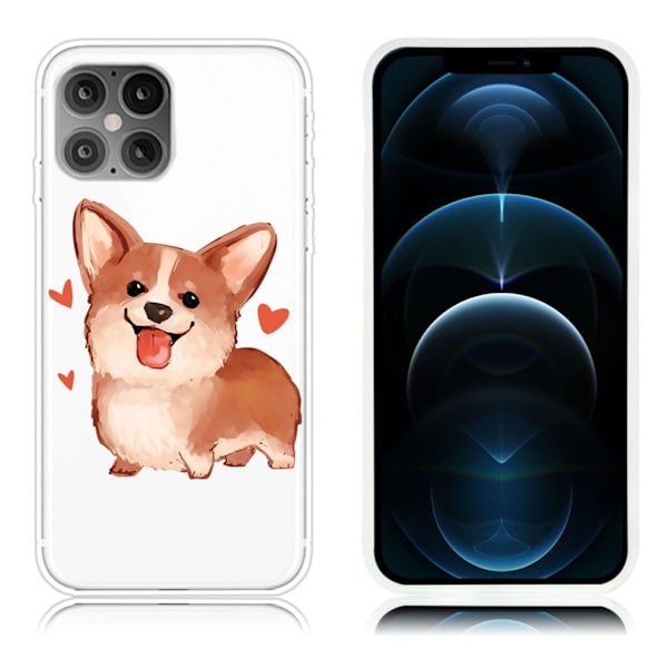 Deco iPhone 12 Pro Max Etui - Søt Hund Brown