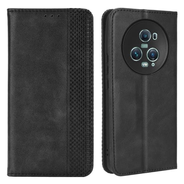 Bofink Vintage Honor Magic5 Pro Læretui - Svart Black