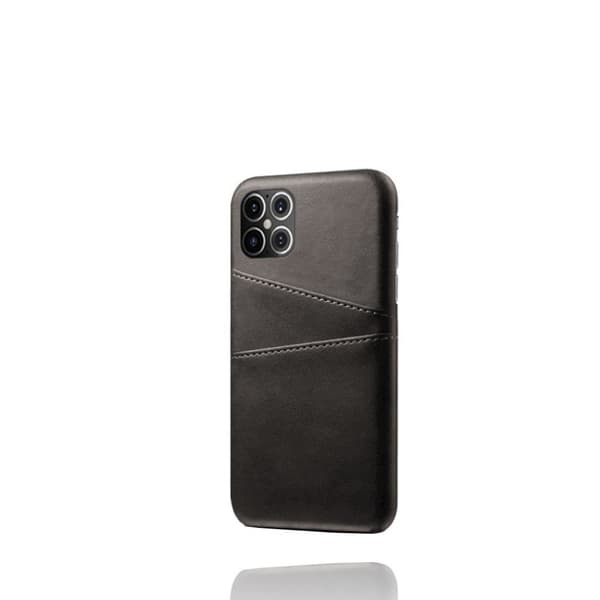 Dual Card iPhone 12 Pro Max deksel - Svart Black