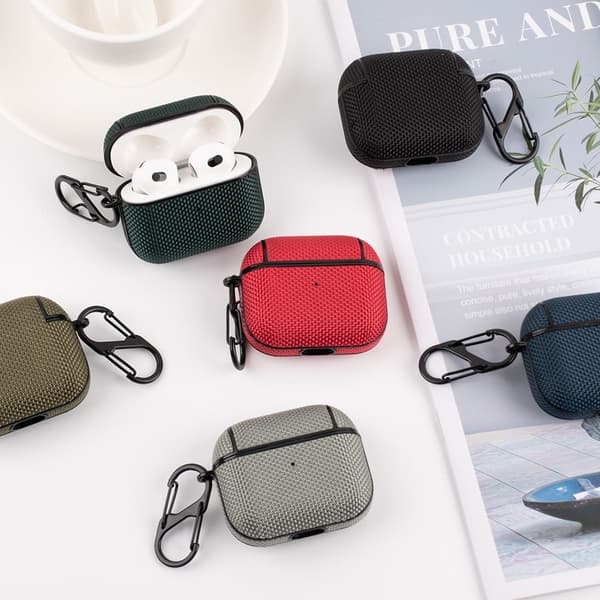 AirPods 3 optimalt beskyttelsesetui i nylon - Grøn Green