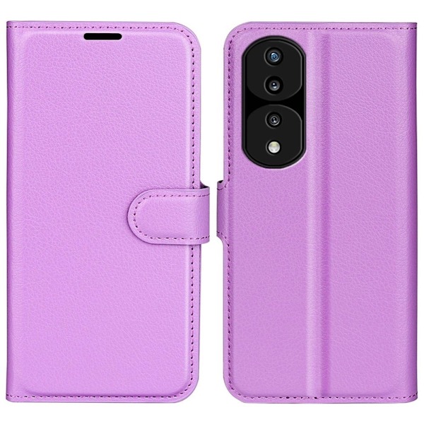 Klassisk Honor 70 Flip Etui - Lilla Purple