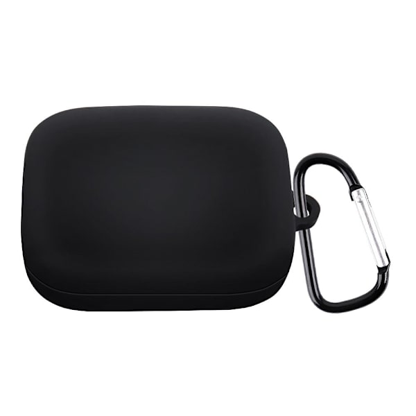 OnePlus Buds Pro silikoneetui med karabinhage - Sort Black