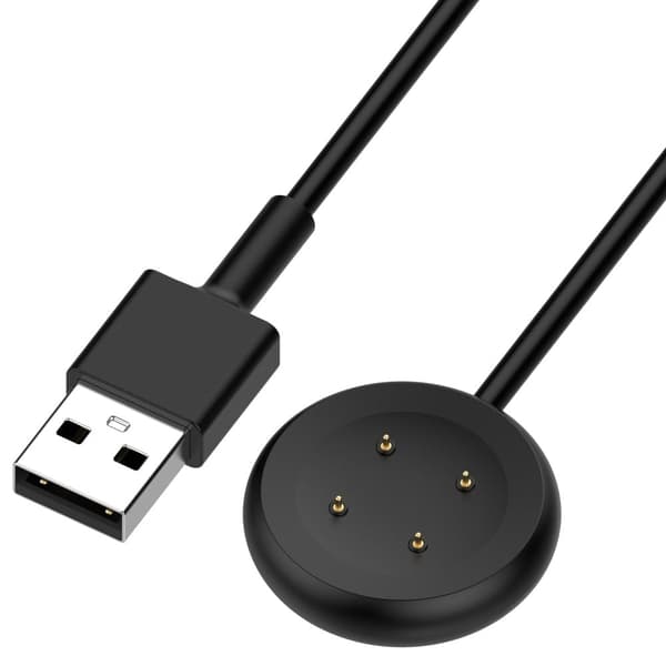 100 cm bærbar opladningsstation Google Pixel Watch 2-oplader Magnetisk opladerkabel - Sort / Sort / Sort Black