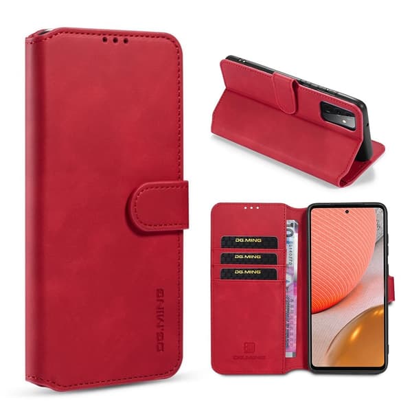 DG.Ming Retro Samsung Galaxy A72 5G fodral - Röd Röd