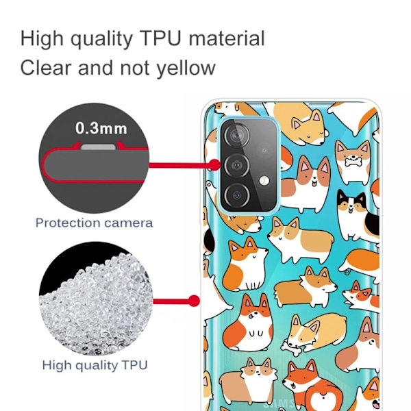 Deco Samsung Galaxy A23 kotelot - Koirat Tarra Multicolor