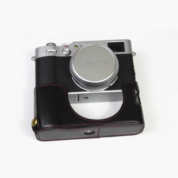 Fujifilm X100V holdbart læder etui - Sort Black