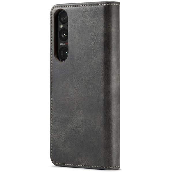 DG.MING Sony Xperia 1 VI 2-in-1 lompakkokotelo - Harmaa Silver grey