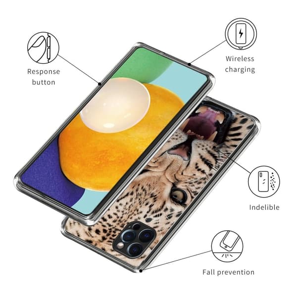 Deco iPhone 15 Pro cover - Leopard Brown