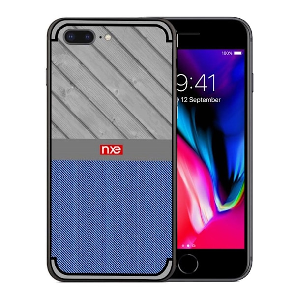 NXE iPhone 7 Plus ja 8 Plus trendikäs suojakuori - Sininen Blue