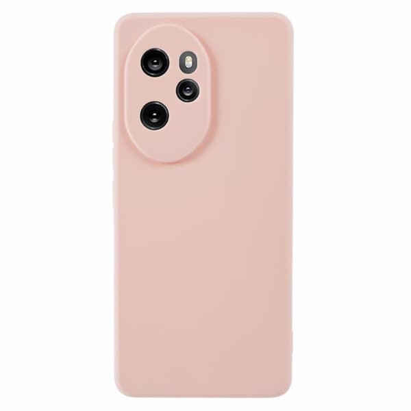 Mikrofiberforet blødt gummi Honor 100 Pro cover - Lyserød Pink