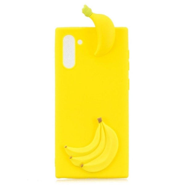 Cute 3D Samsung Galax Note 10 kuoret - Banaani Yellow