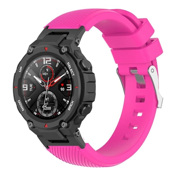 Amazfit T-Rex Pro / T-Rex / Ares twill tekstur silikone urrem - Rose Pink