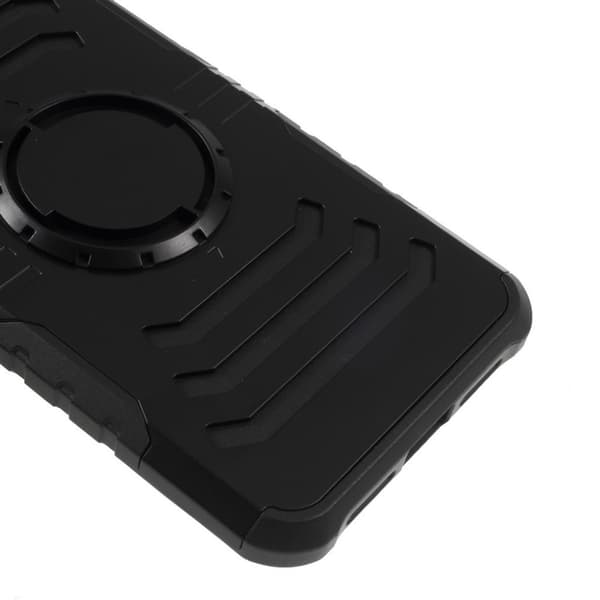 iPhone 9 beskyttelses deksel av hybrid materiale - Svart Black