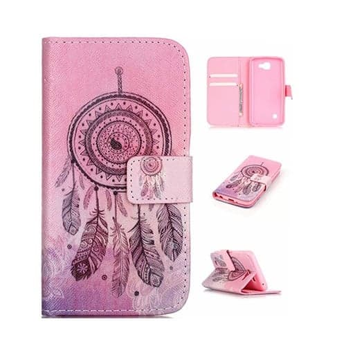 Moberg PU-läderfodral för LG K4 - Drömfångare Rosa