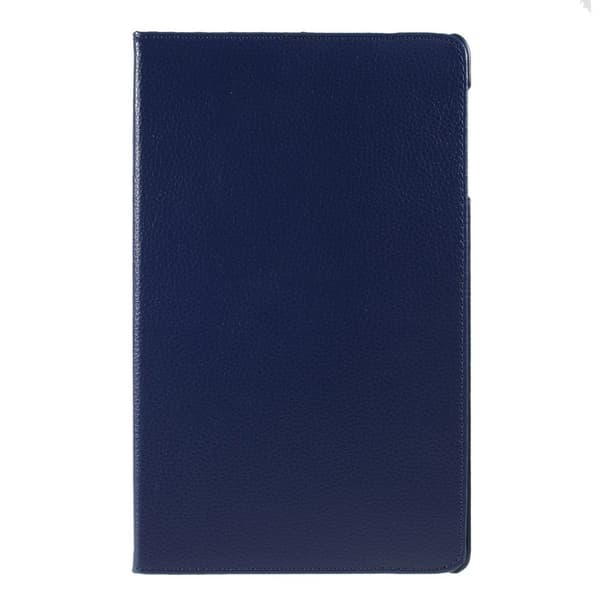 Samsung Galaxy Tab A 10.1 (2019) litchi lædercover - mørkeblå Blue