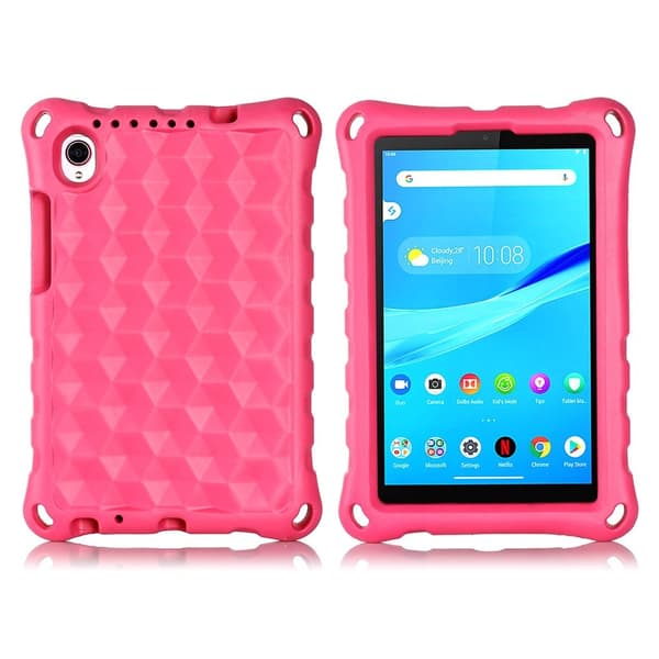 Lenovo Tab M8 Eva Rhombus Mønstret Etui - Rose Pink
