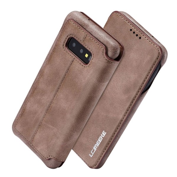 LC.IMEEKE Samsung Galaxy S10e retro etui - Kaffe Brown