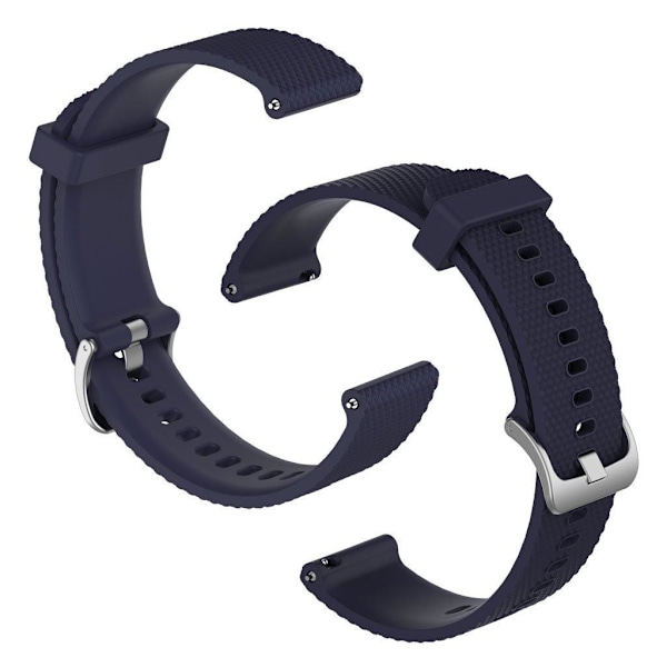 Universal textured silicone watch band - Navy Blue / Size: L Blå