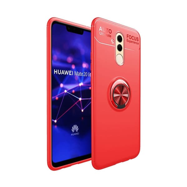 Huawei Mate 20 Lite skyddsfodral med kickstand - Röd Röd